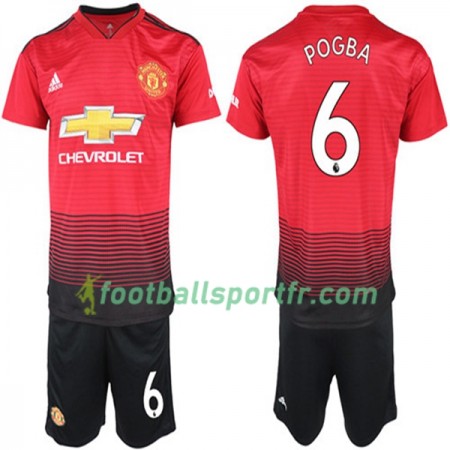 Tenue Manchester United Paul Pogba 6 Enfant Domicile 2018-2019 Maillot de Foot Tenue Manchester United Paul Pogba 6 Enfant Domicile 2018-2019 Maillot de Foot